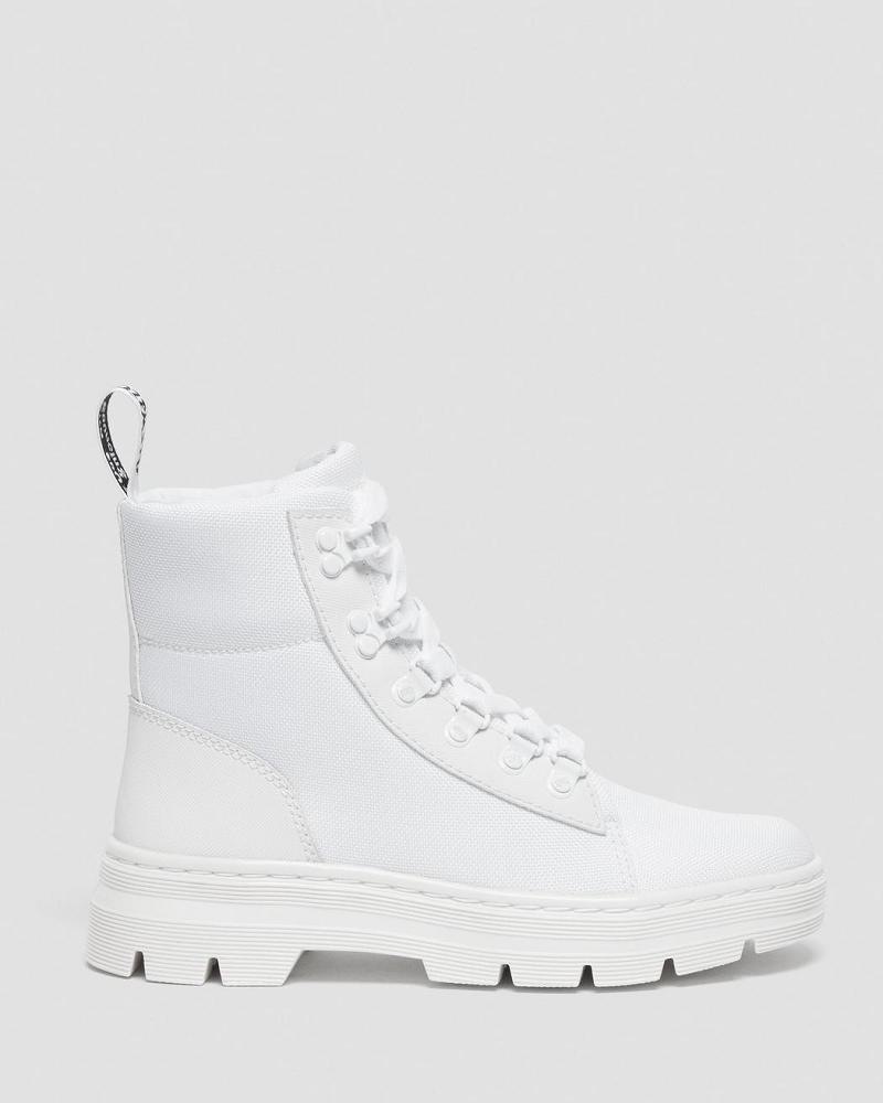 Dr Martens Combs Poly Ankelstøvler Dame Hvide | DK 49HAP